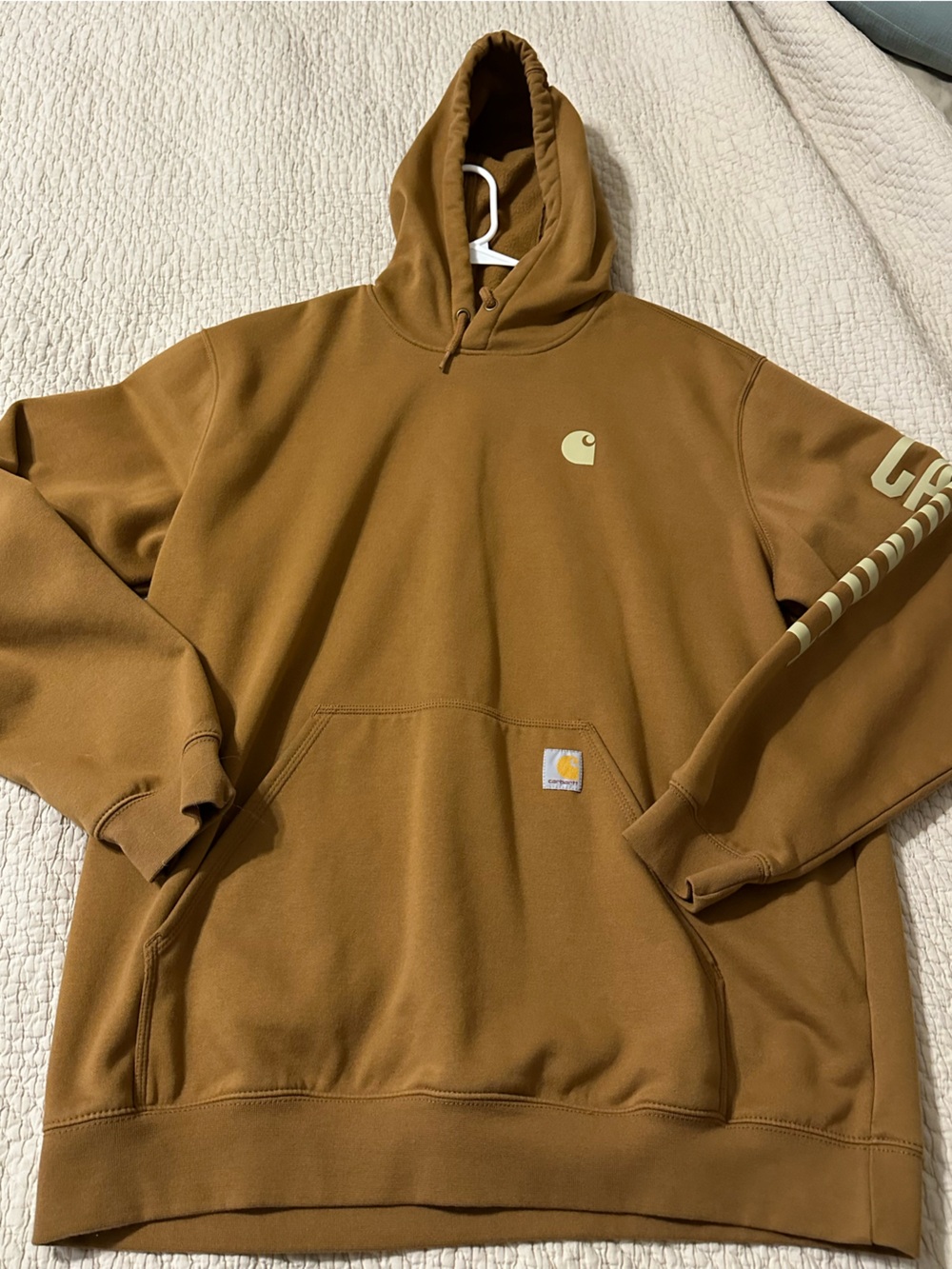Carhartt Tan Rain Defender Pullover Hoodie
